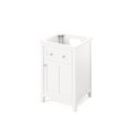 Jeffrey Alexander 24" White Chatham Vanity, Steel Grey Cultured Marble Vanity Top, undermount rectangle bowl VKITCHA24WHSGR